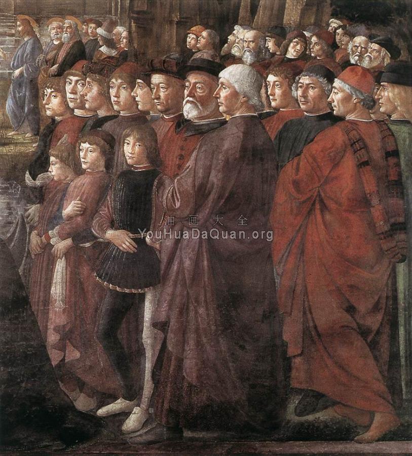 Calling of the First Apostles detail - 多梅尼科·基尔兰达约